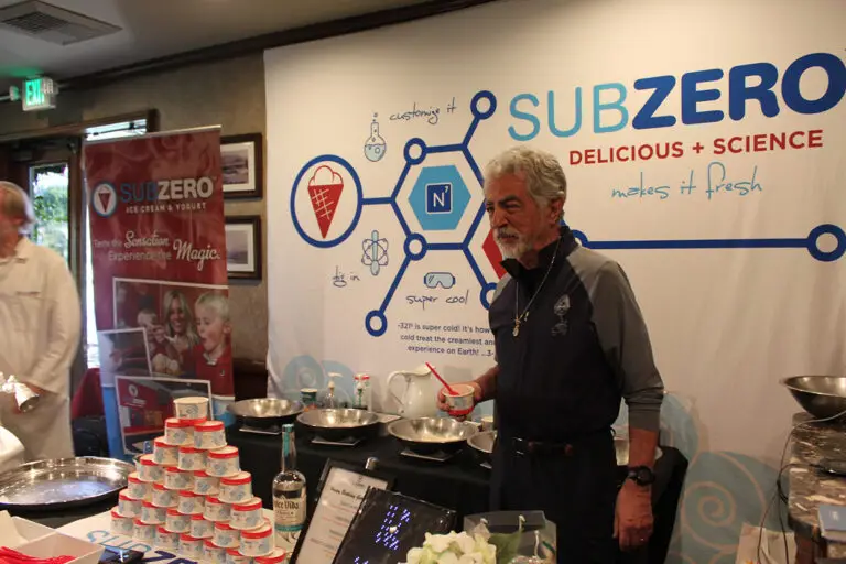 Sub Zero Process Joe Mantagna having some Sub Zero Ice Cream - Sub Zero Nitrogen Ice Cream